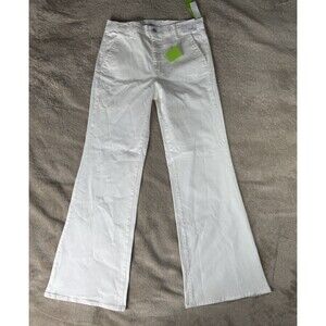 Sam Edelman Women’s Bay flare trouser jean color White.size30,new